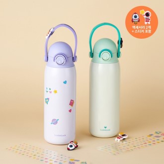 (아리에나) 냉온가능 빅리유저블 반투명 빨대텀블러 1,000ml 실크인쇄
